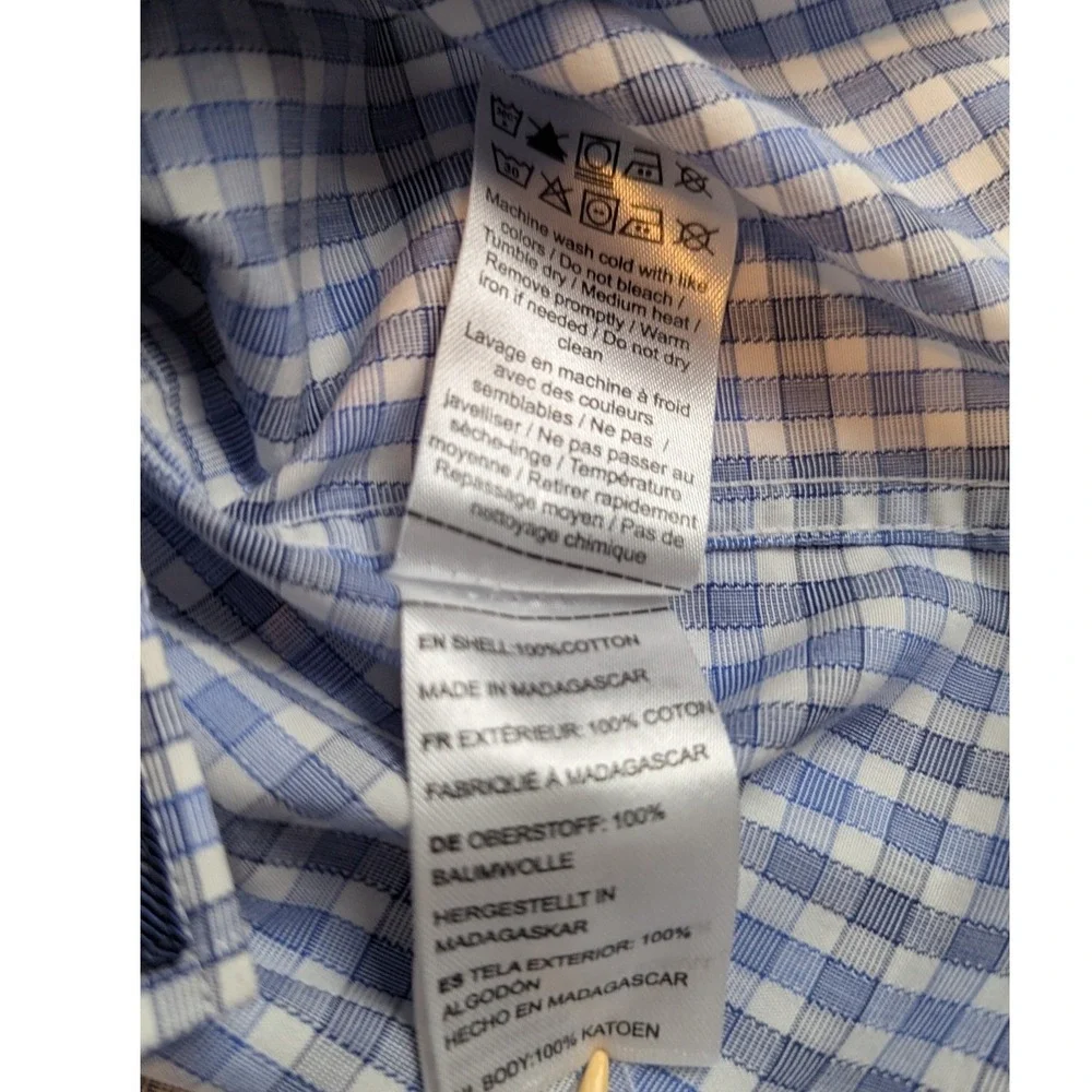 UNTUCKit Men's Check Dress Shirt Long‎ Sleeve Button Down Collared Shirt
